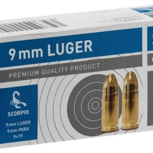STV SCORPION AMMO 9mmP 124gr (50)